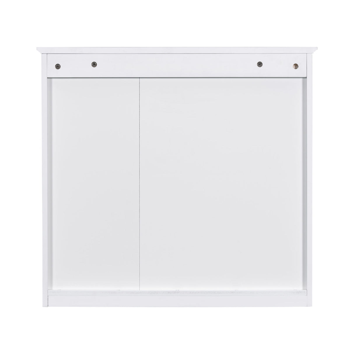 Bathroom Vanity With Top Sink, 2 Doors And 3 Drawers, Freestanding Set With Mirror Cabinet
