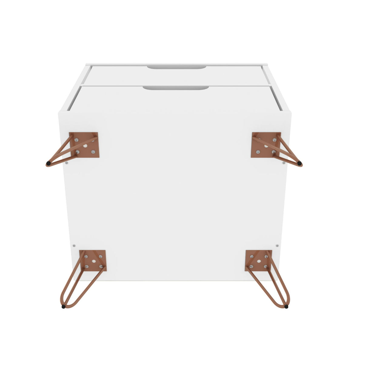 Rockefeller - Nightstand With 2 Drawers - White