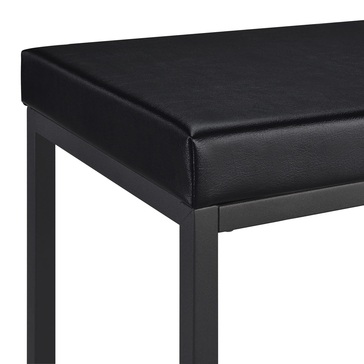 Klekner - 4 Piece Counter Height Table Set With Nesting Tables And Backless Stools - Charcoal