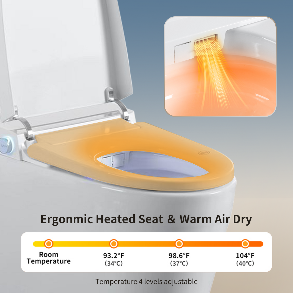 Tankless Smart Toilet With Bidet Built In