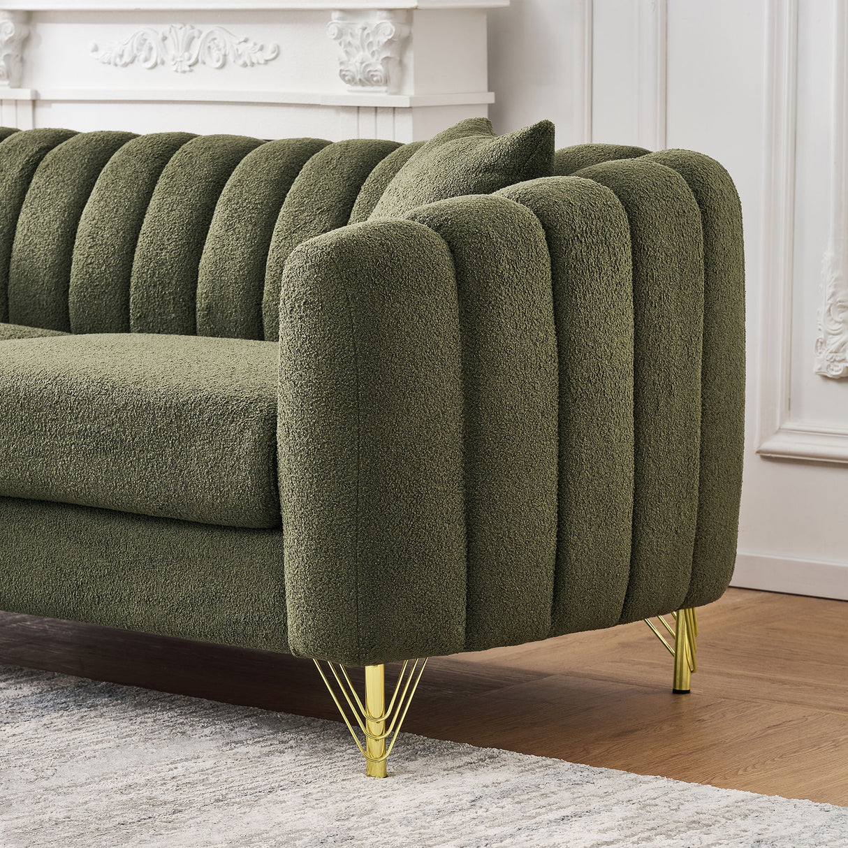 Tufted Oversized Sofa For Living Spaces