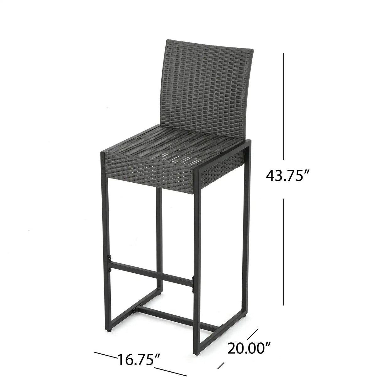 Outdoor Barstool With Hand Crafted Details (Set of 2) - Best Buy Furniture