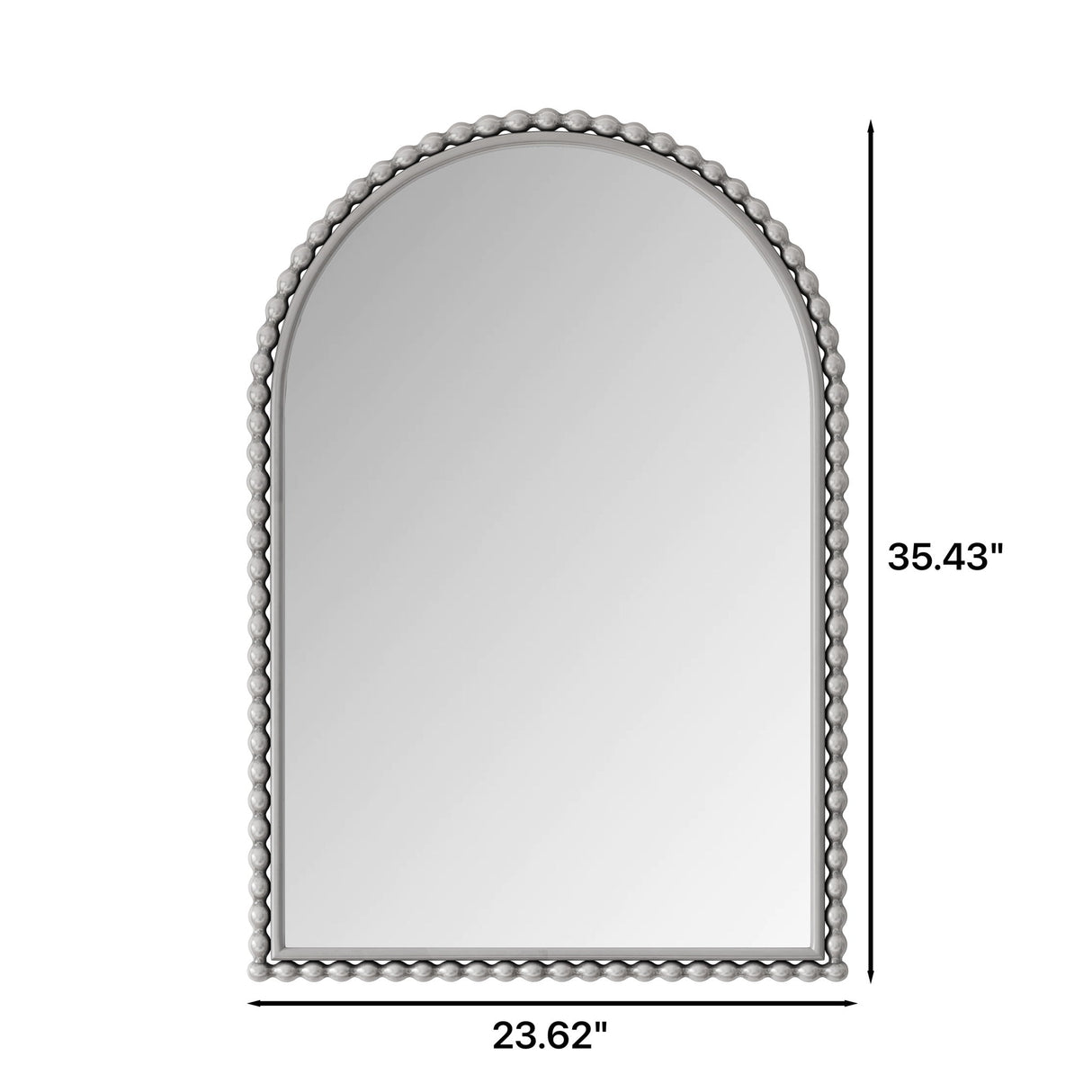 Vintage Iron Art Arch Mirror, Wall Hanging Or Table Display