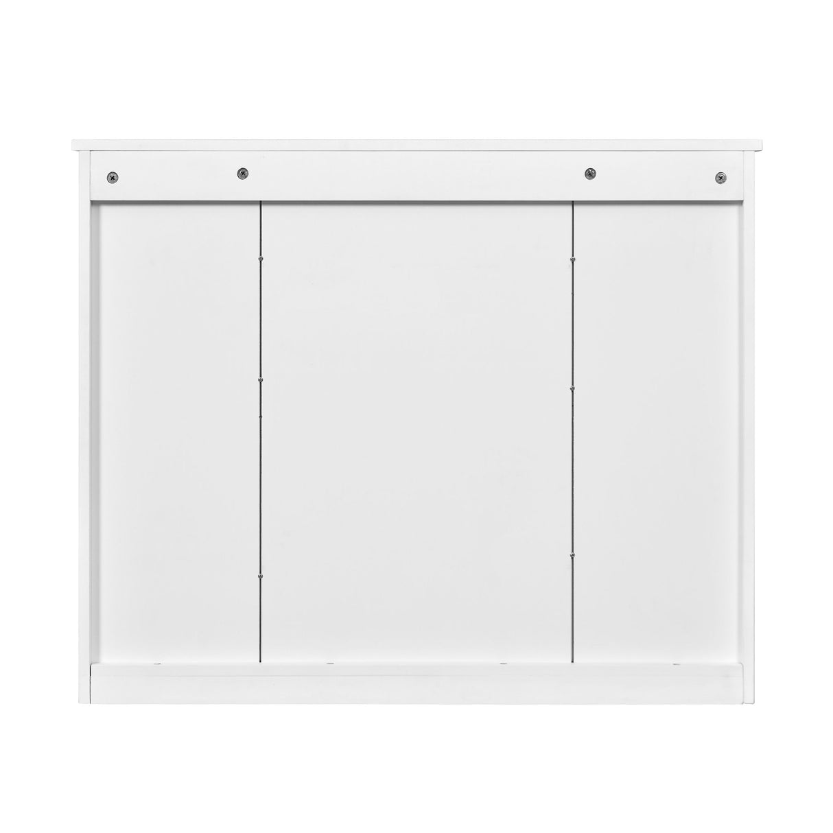Wall Mounted Bathroom Cabinet With Mirror And 5 Shelves, Rectangular Design