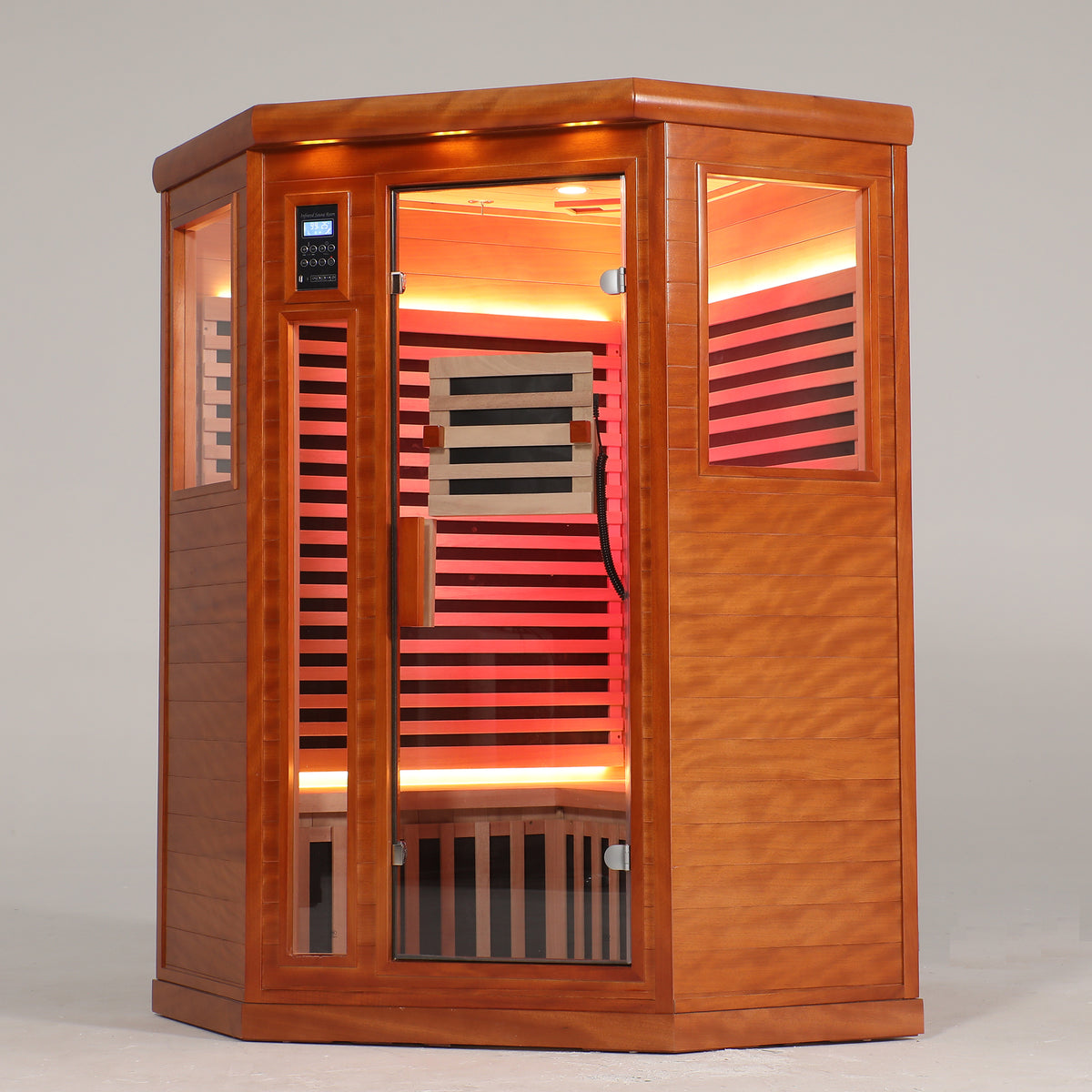 Two Persons Far Infrared Corner Sauna Room - Low EMF