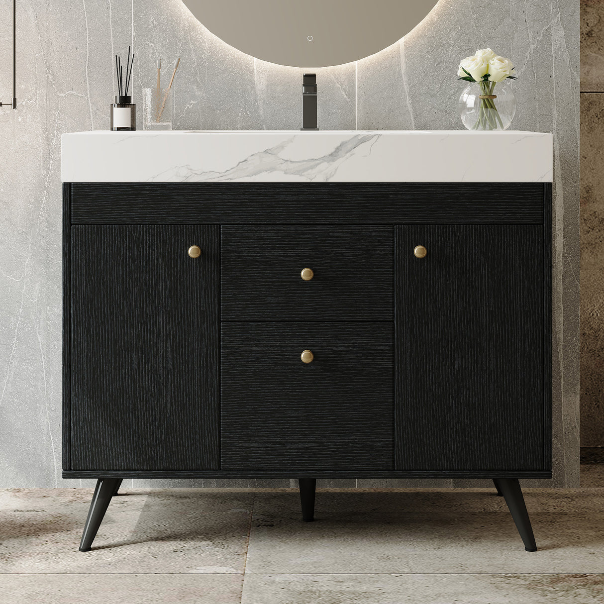 36" Modern Freestanding Bathroom Vanity