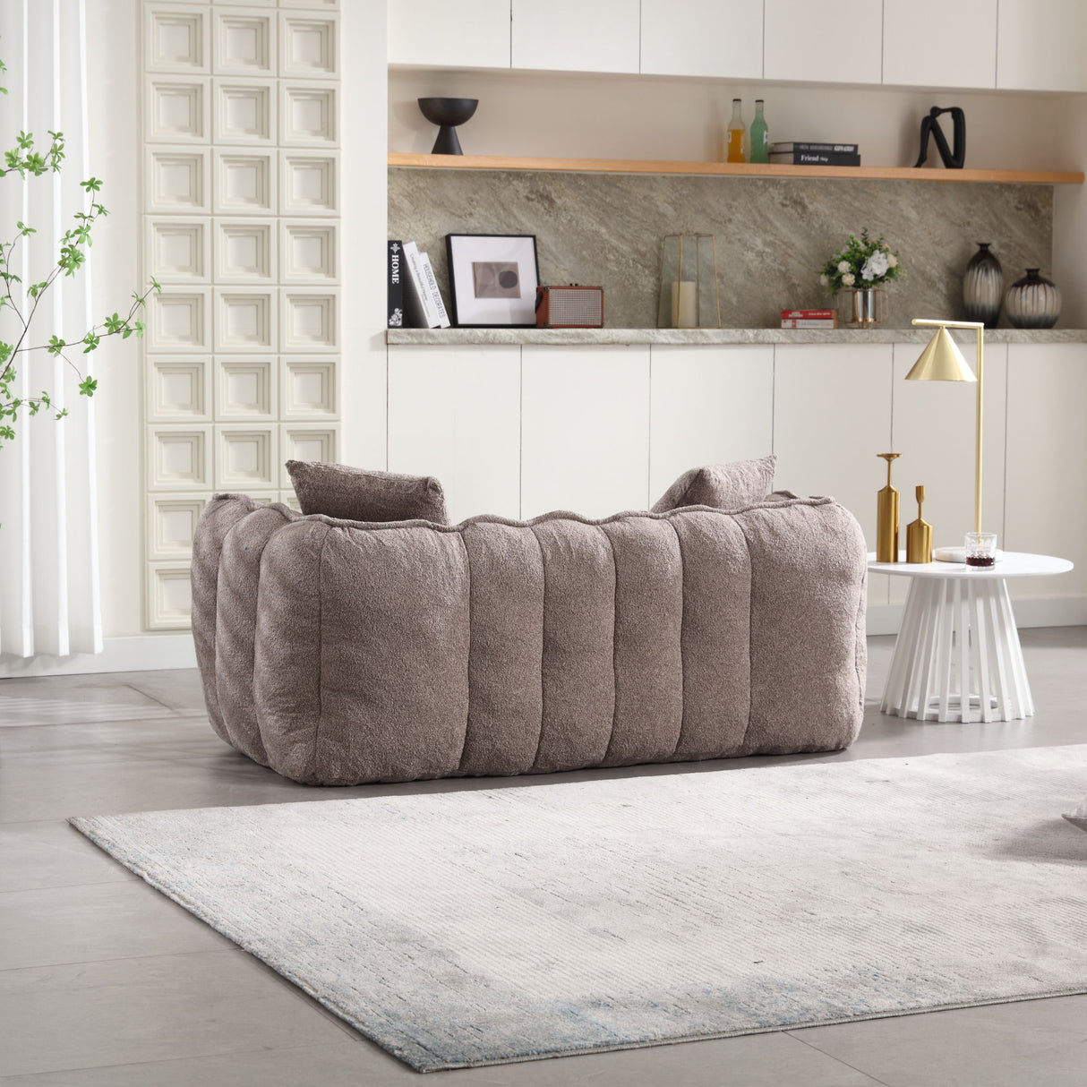 Cozy Beanbag Chair With High Resilience Foam Core For 2
