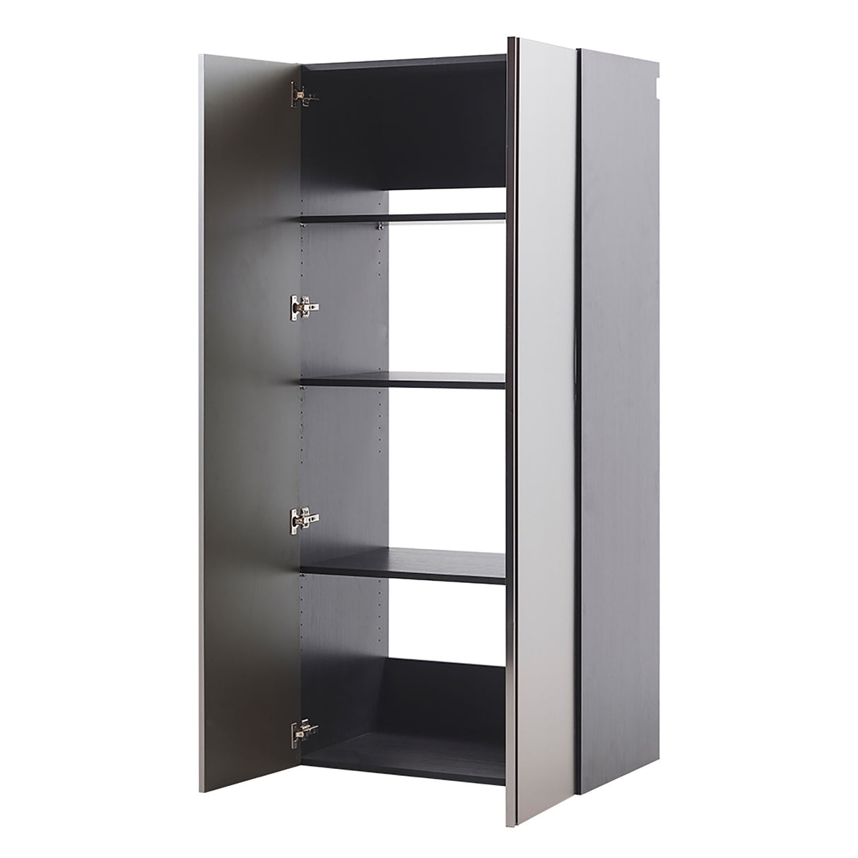 Nova Series - Garage Cabinet Set D, 3 Piece, Soft Closing, Wall Mounted - Metallic Gray