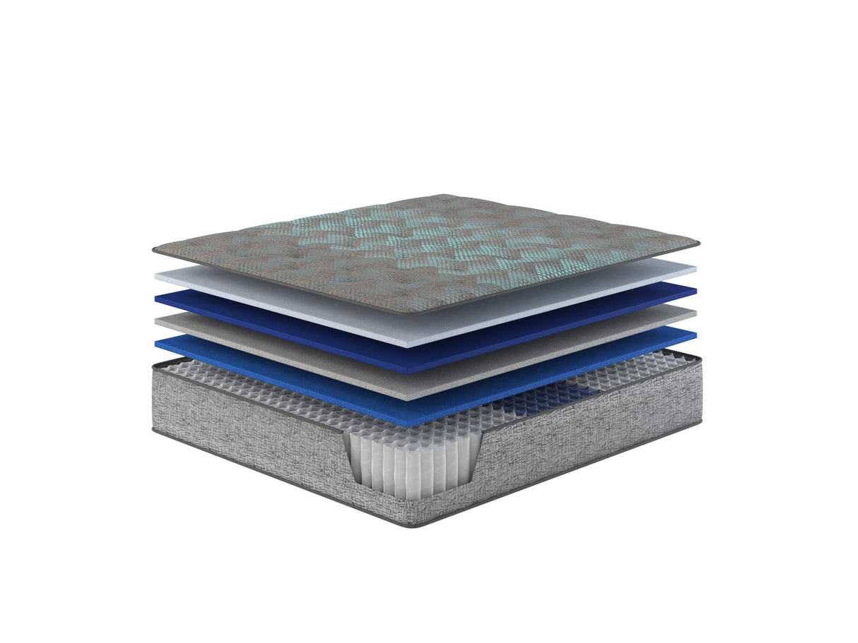 Restonic comfort care 11' hybrid mattress, individual pocketed coil mattress , medium comfort
