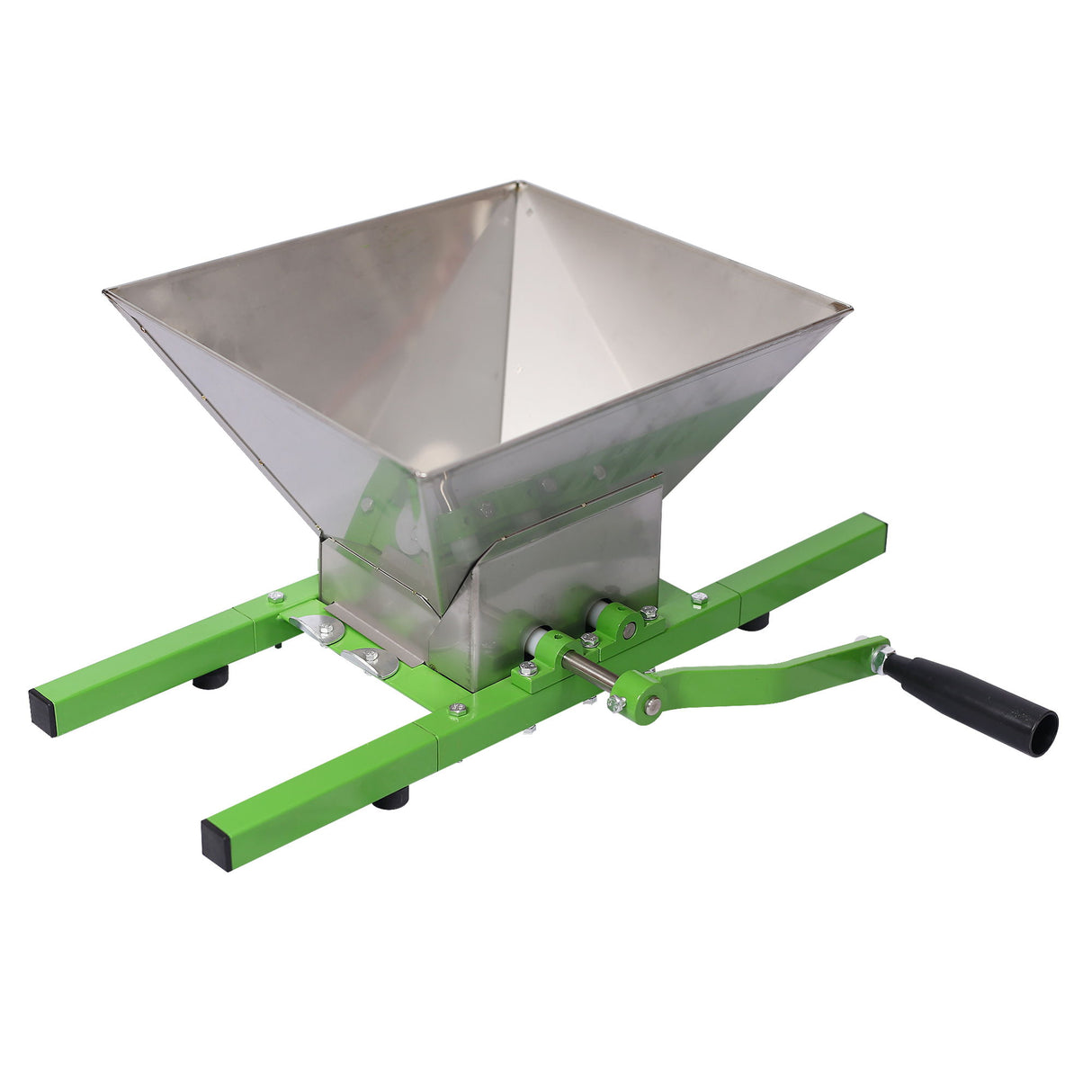 Manual Fruit Wine Press And Crusher For Kitchen, 100% Natural Juice Maker - Green