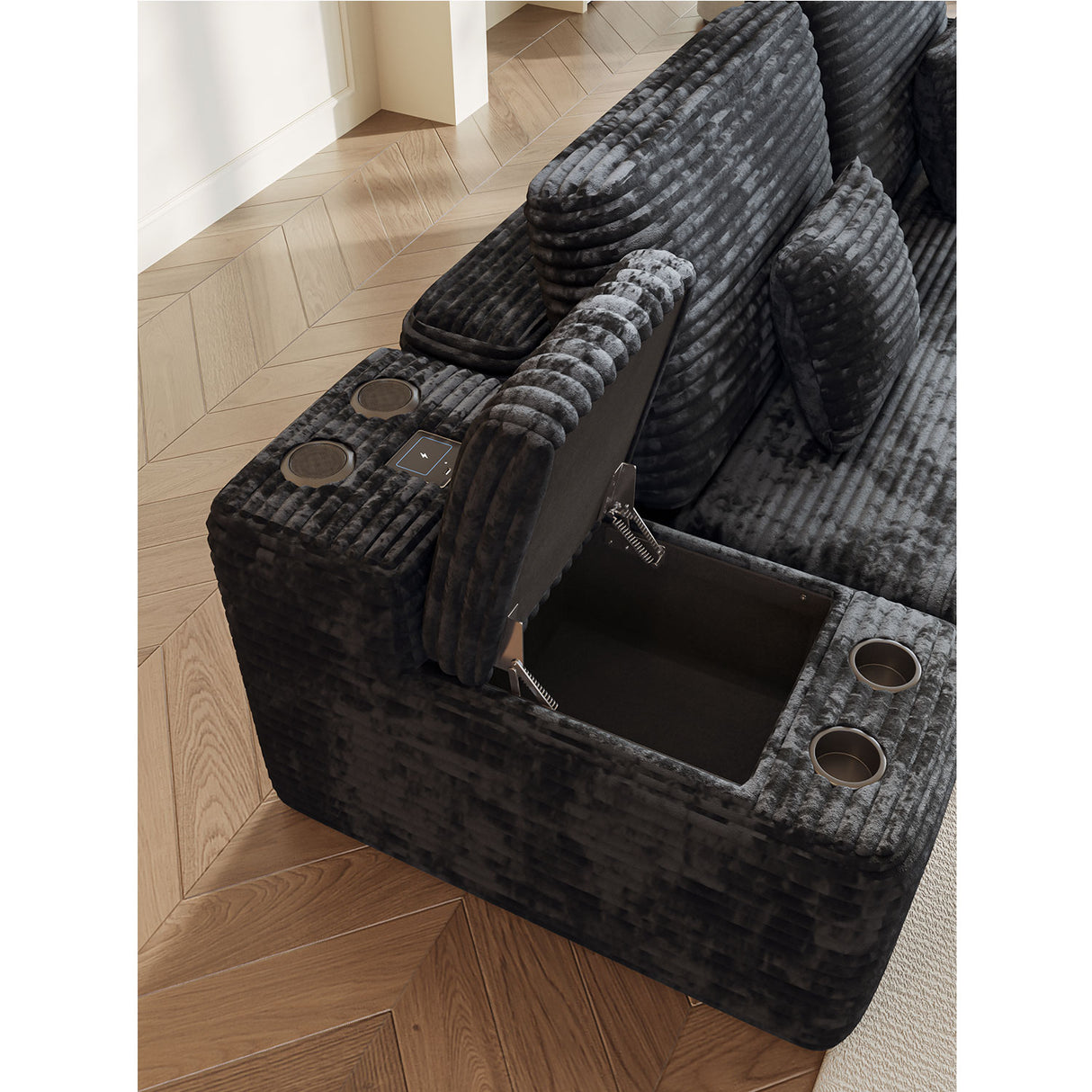 150'' Width 5-Piece Sectional Sofa with 2 Ottomans