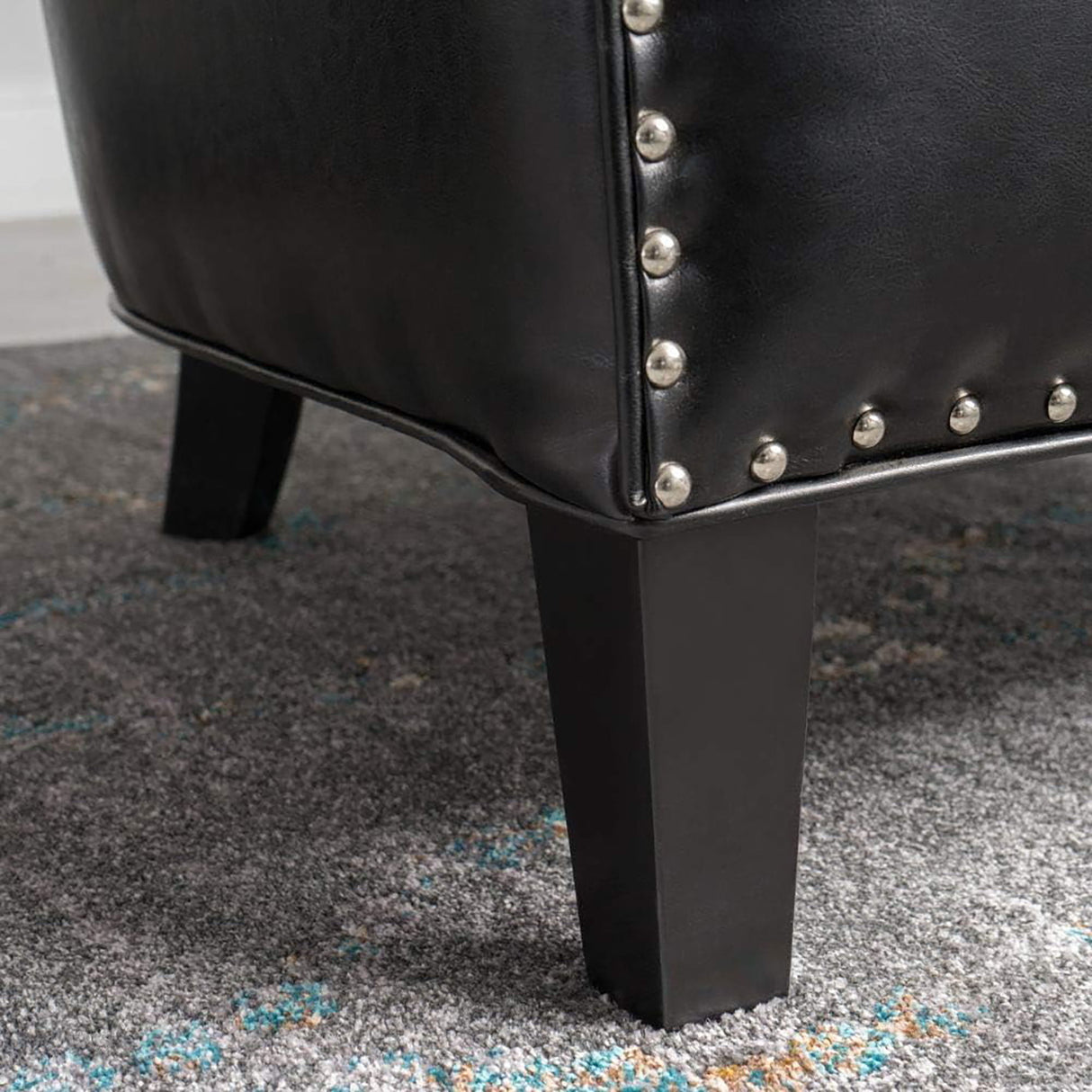 Enigmatica - Upholstered Club Chair With Nailhead Trim