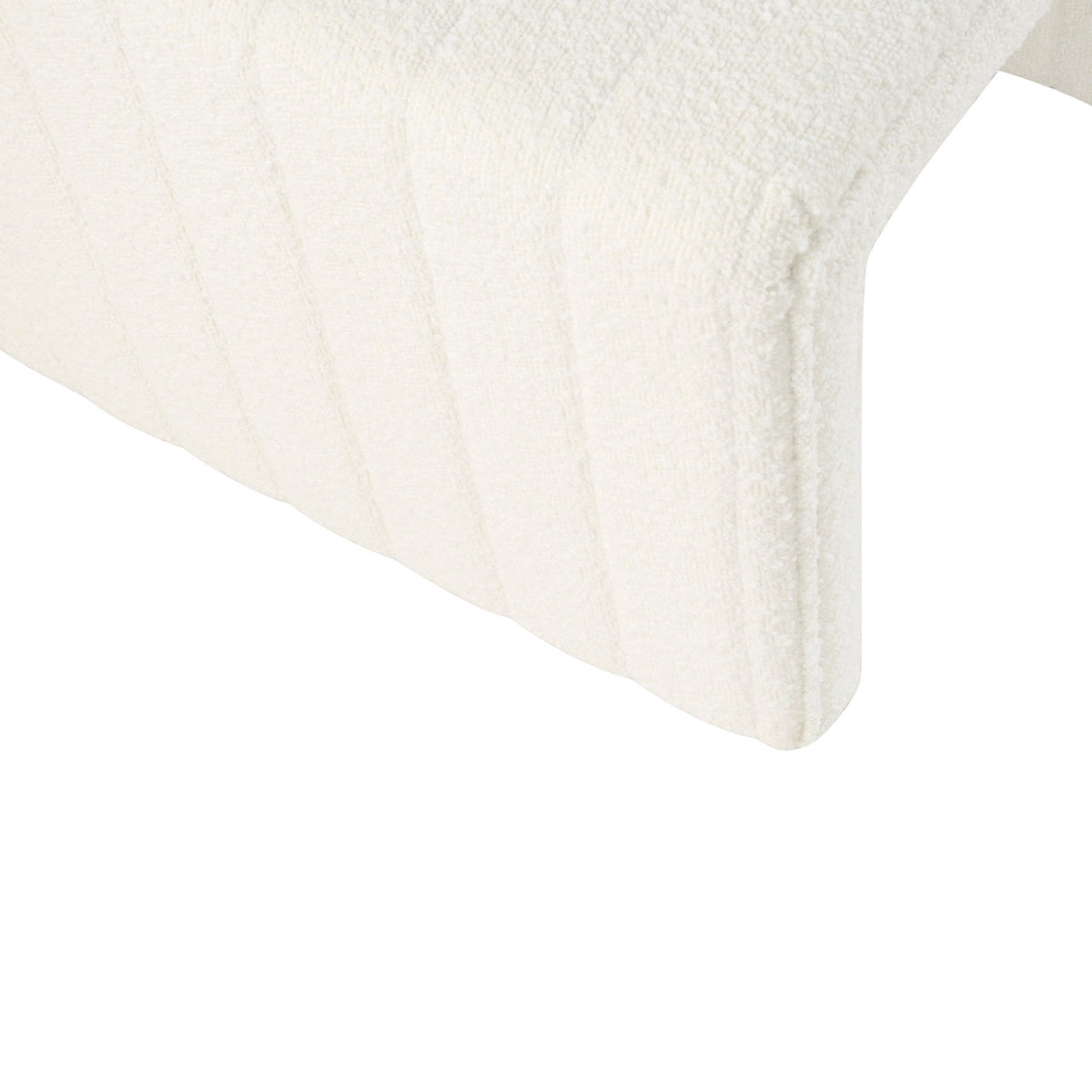 Ada Footstool Ottoman, Channel Tufted