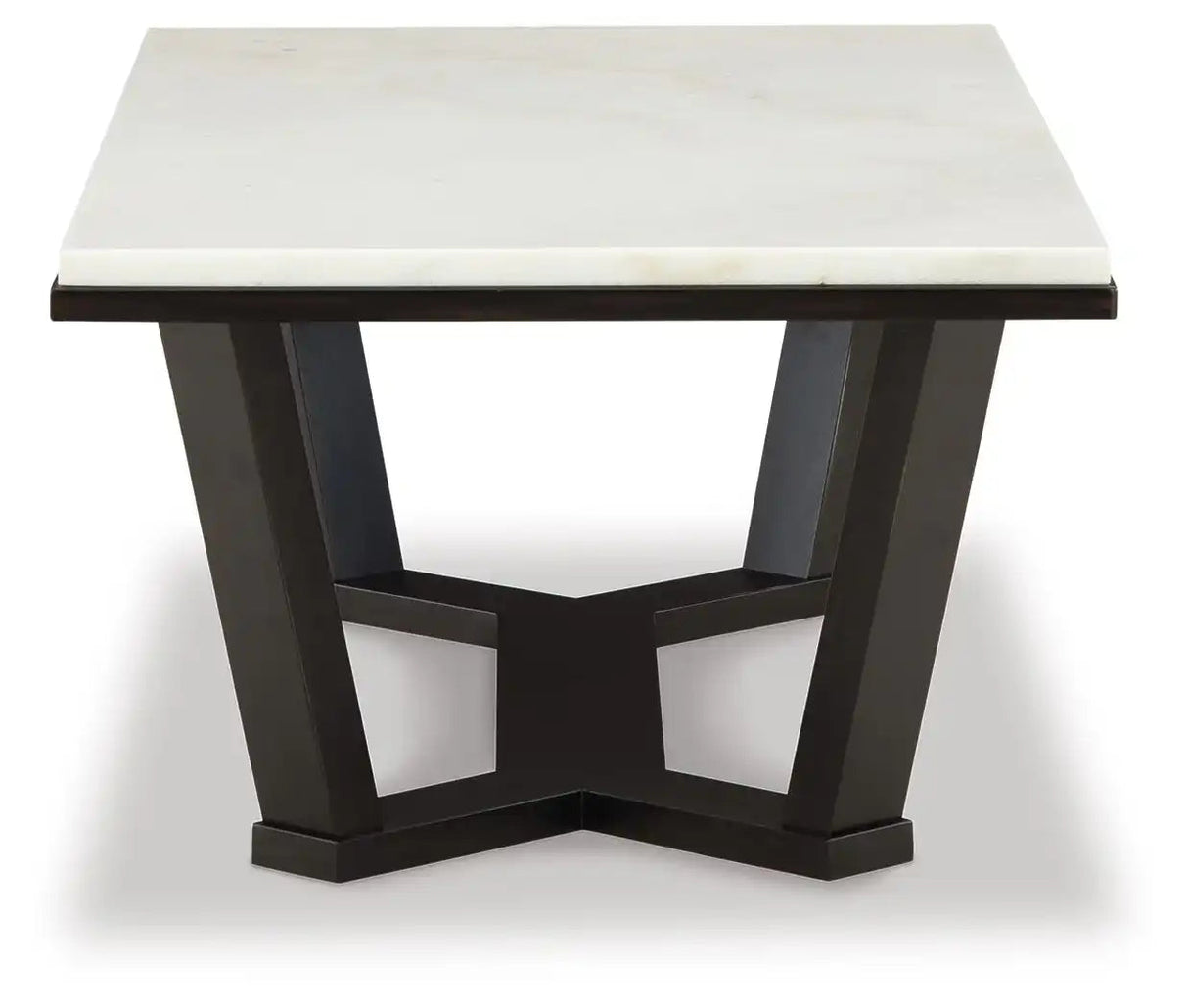 Fostead - Rectangular Cocktail Table - White / Espresso - Best Buy Furniture