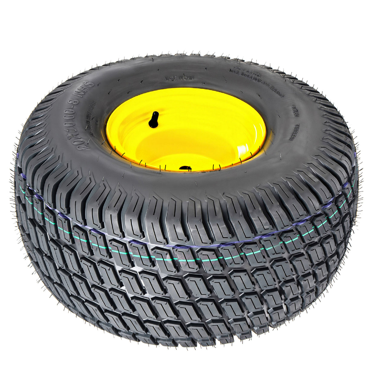 Set of 2 Lawn Mower Tires and Wheel Assembly