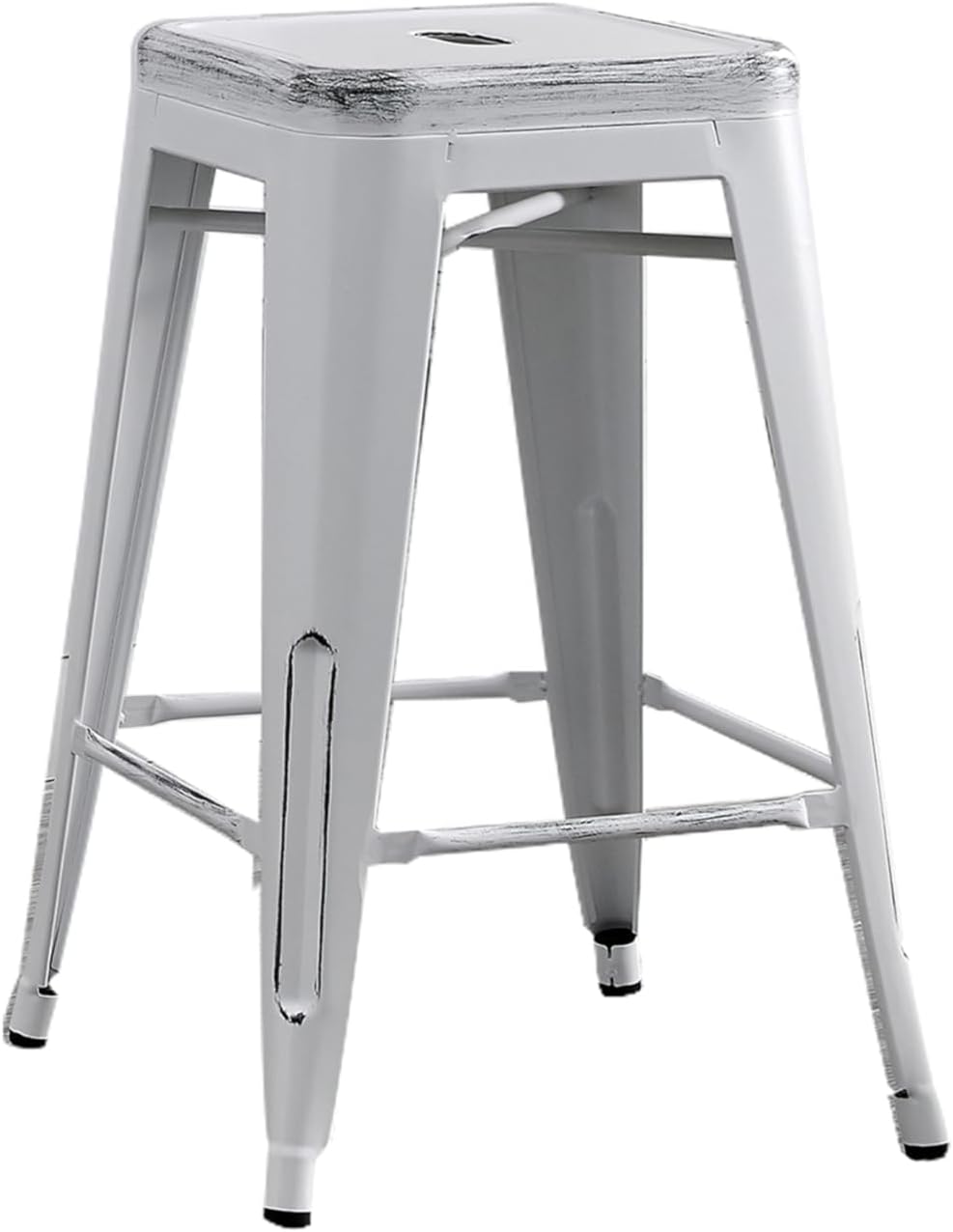 Backless Modern Industrial Bar Stools (Set of 2)