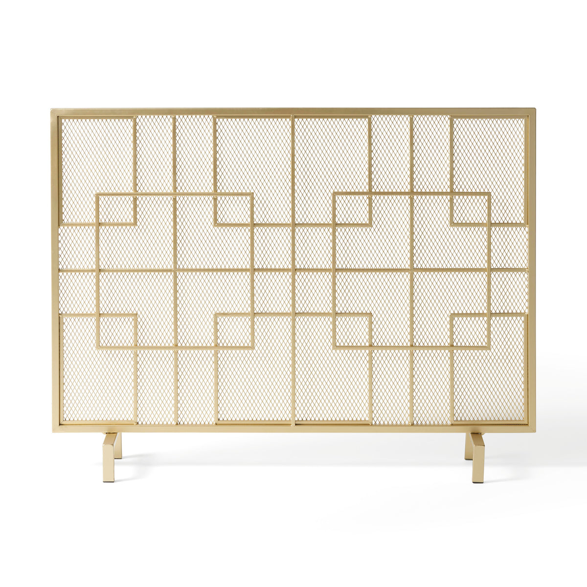 Dorothy Modern Single Panel Iron Fire Screen