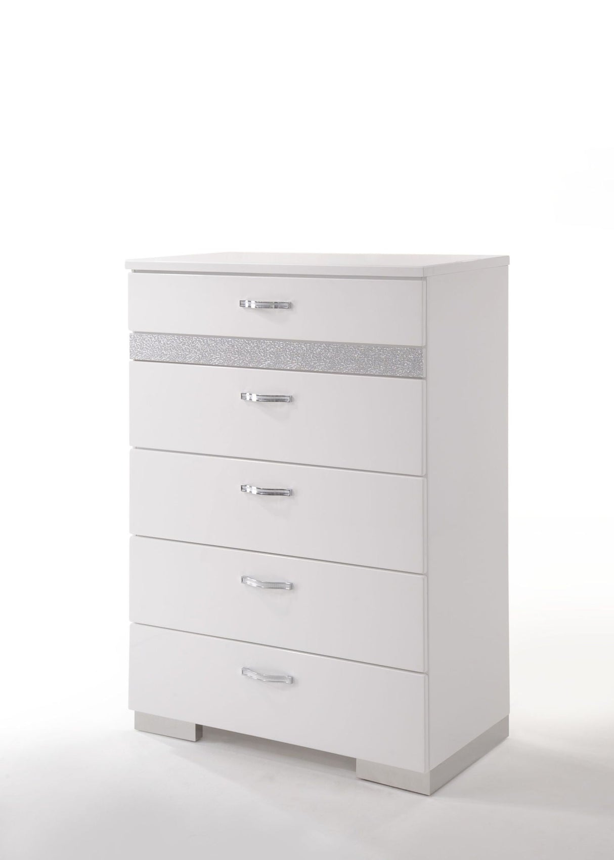Naima II - High Gloss Chest - White - Best Buy Furniture