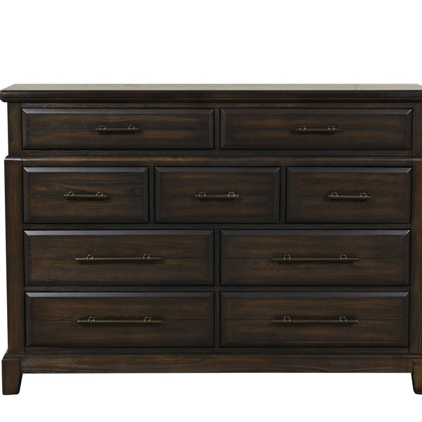 9 Drawer Dresser - Mahogany