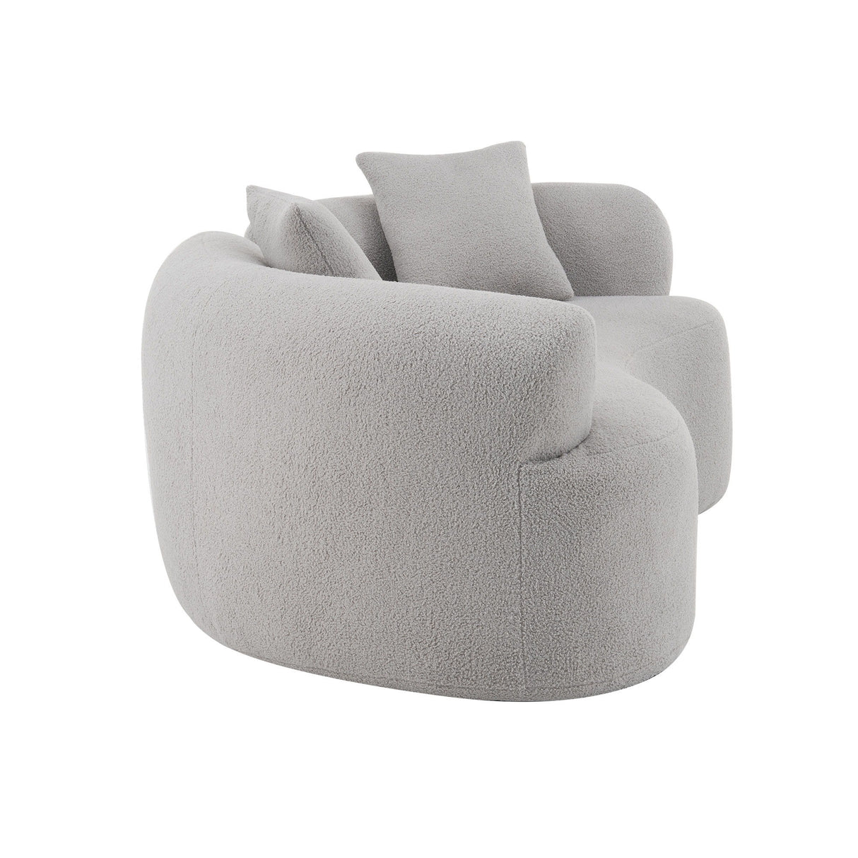 Modern Curved Loveseat