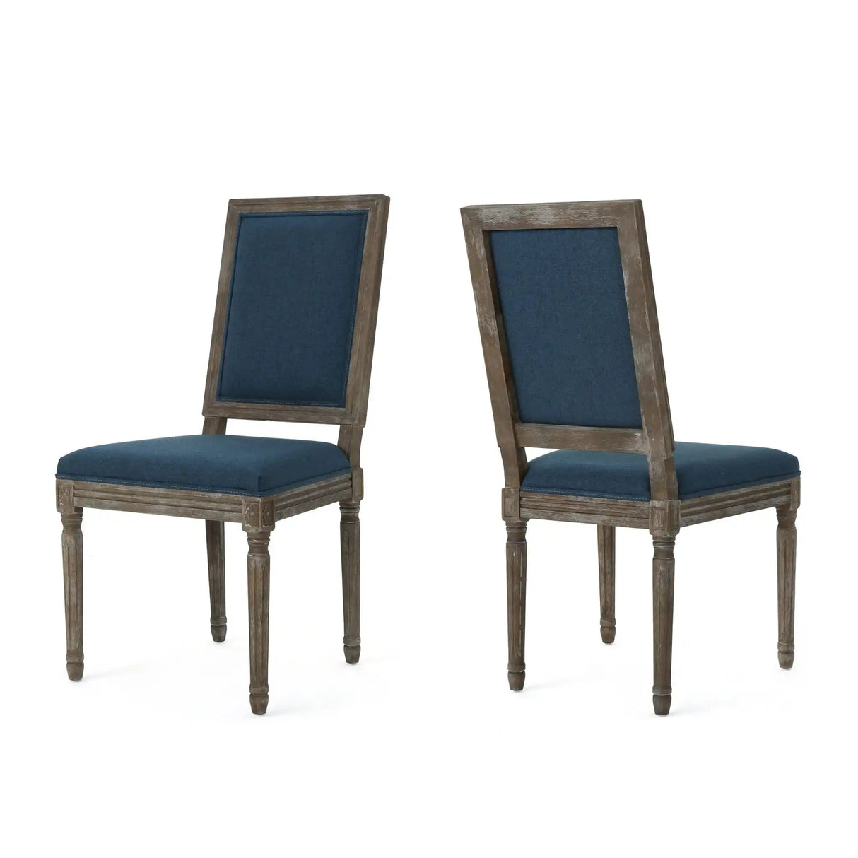 Traditional Style Dining Chair Set With Fabric Upholstery - Best Buy Furniture