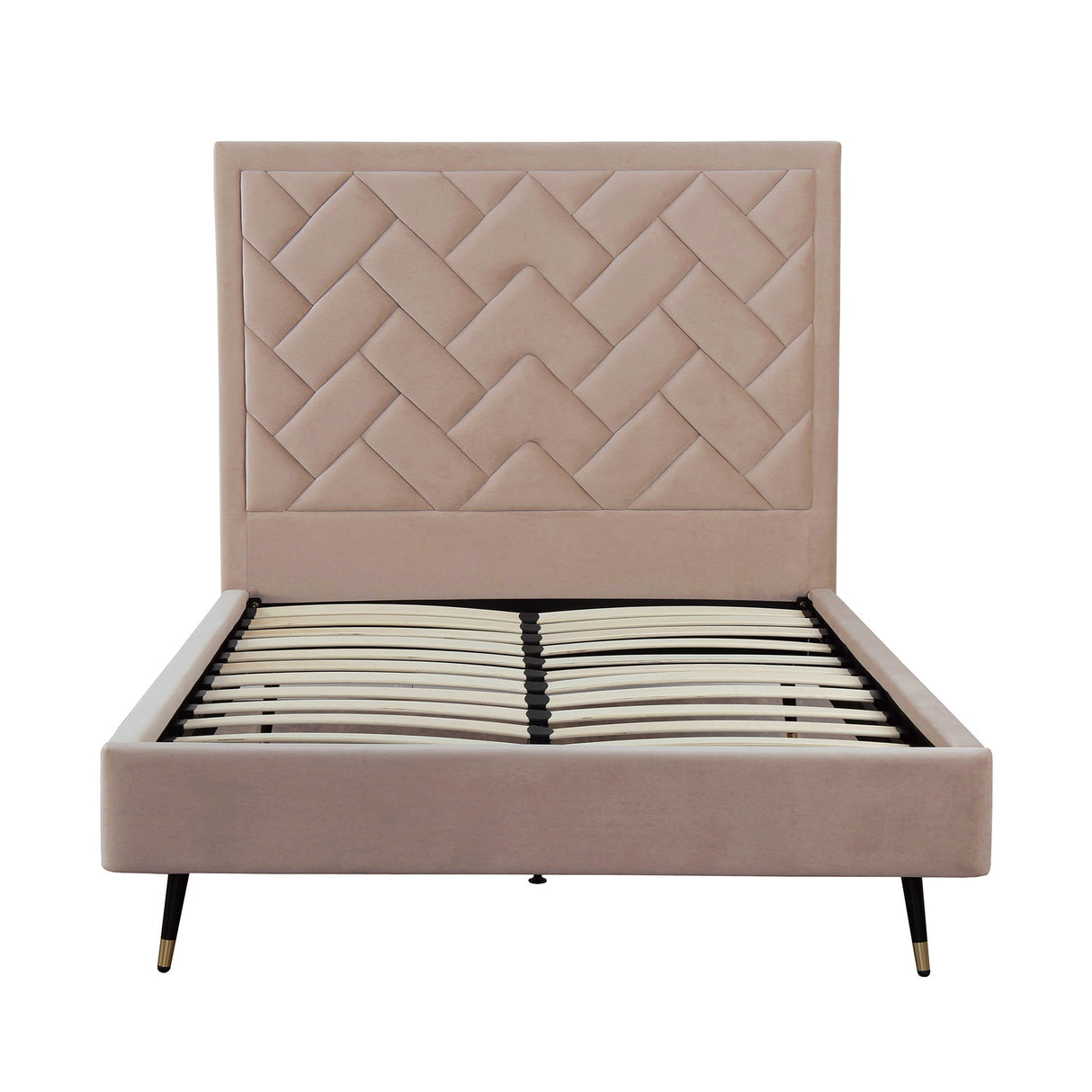 Crosby - Bed With Upholstered Headboard And Slats