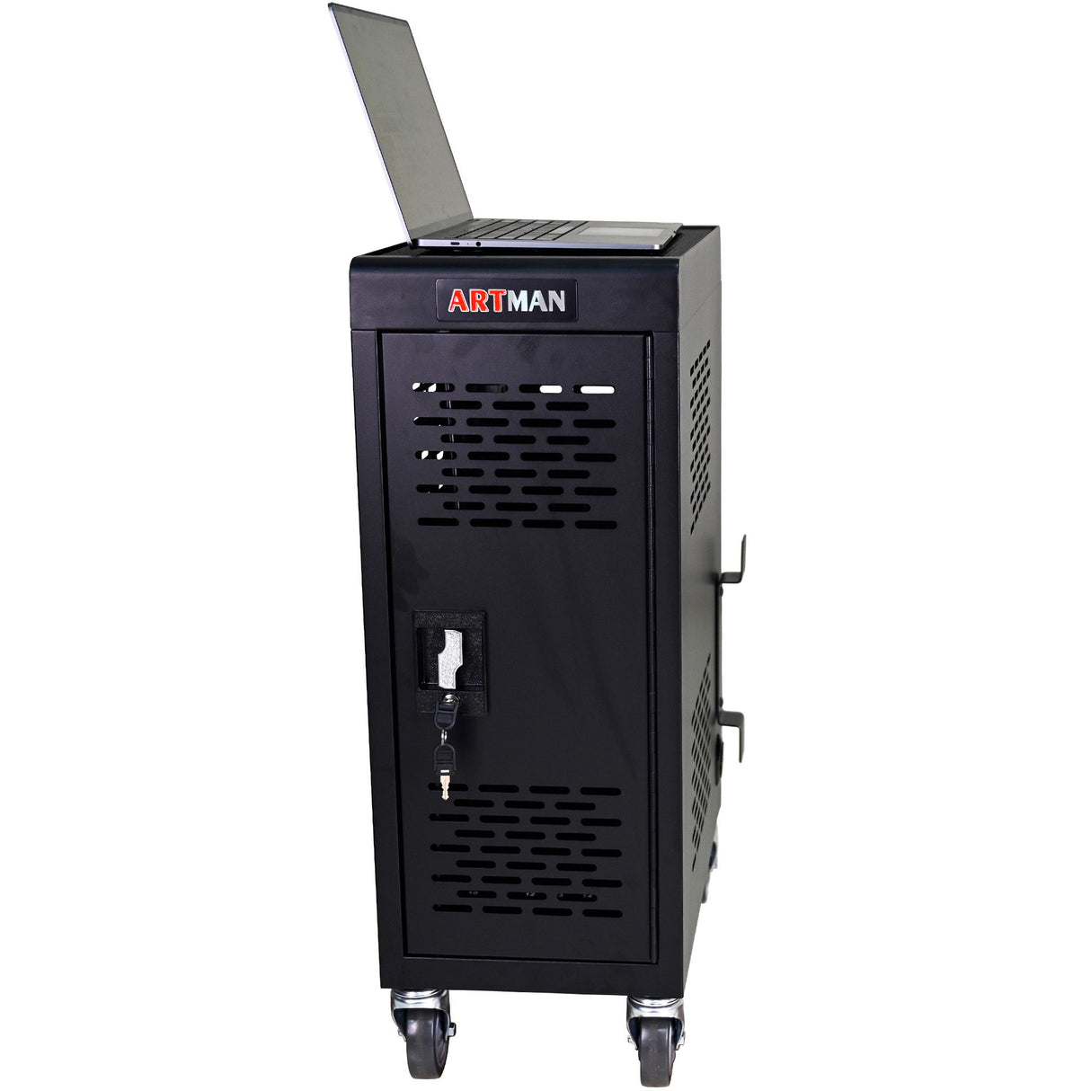 16 Bay Mobile School Charging Cart Station For book, Tablet And Laptop Computer With Power Strip Included
