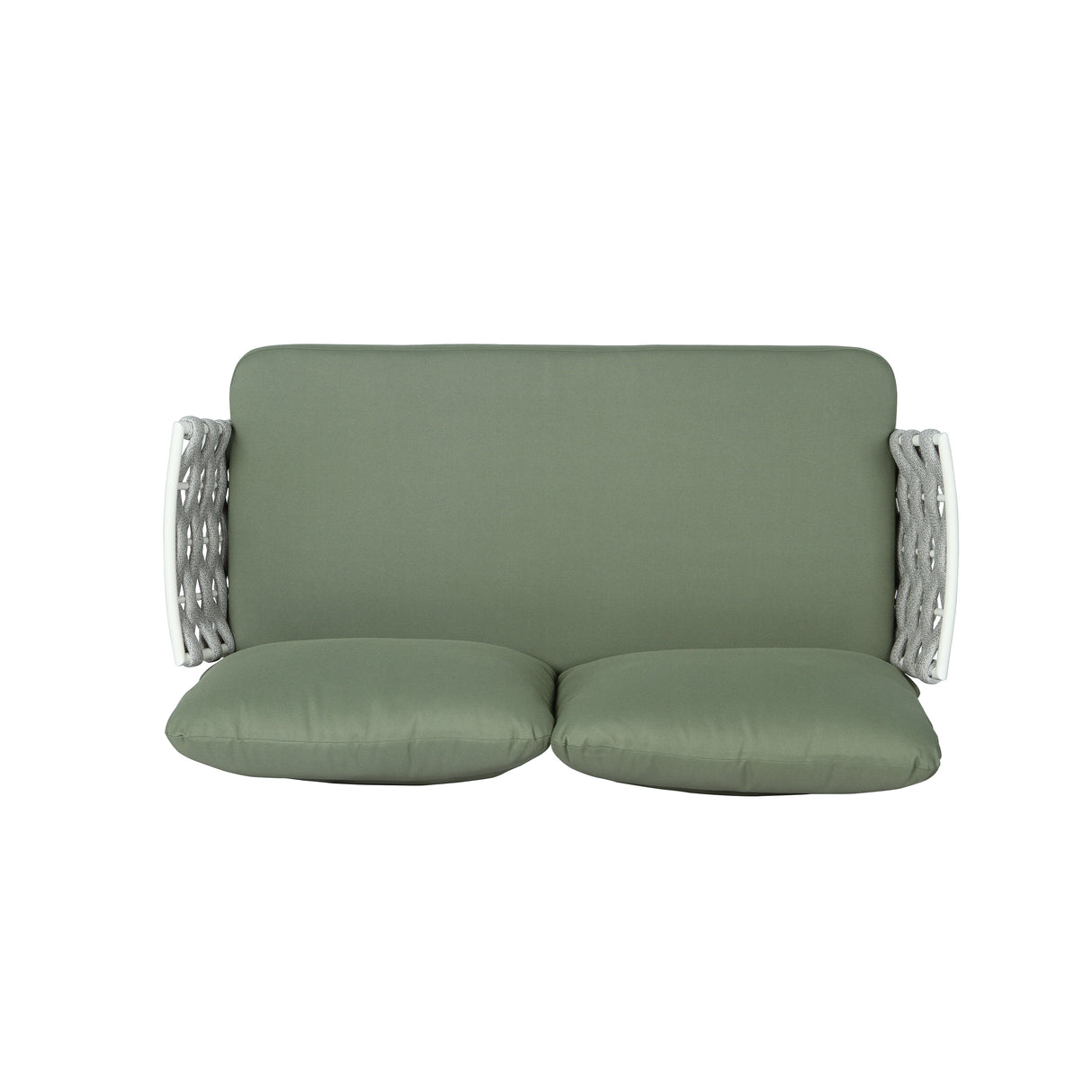 Mariano Steel 4-Pieces Conversation Set, Off White+Green