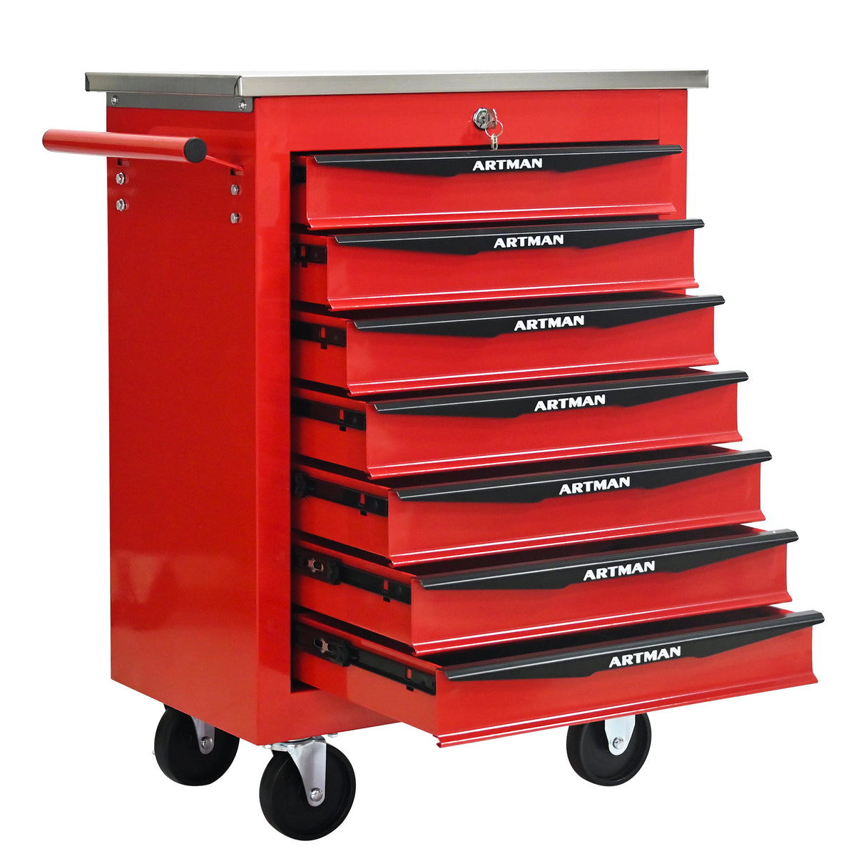 7 Drawers Multifunctional Tool Cart with Wheels