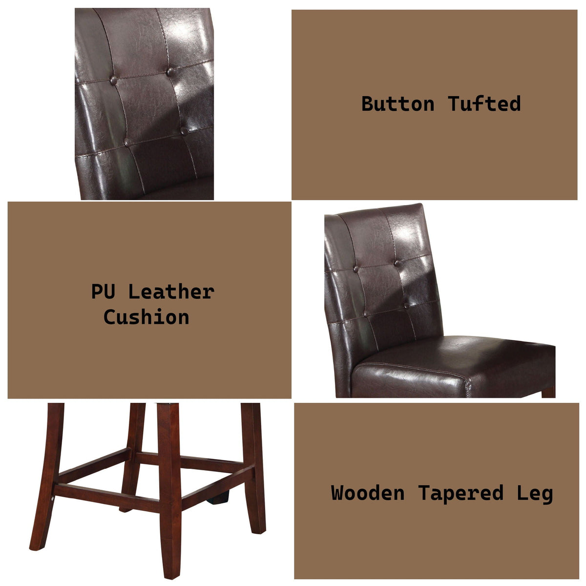 Britney - Counter Height Chair (Set of 2) - Espresso - Best Buy Furniture