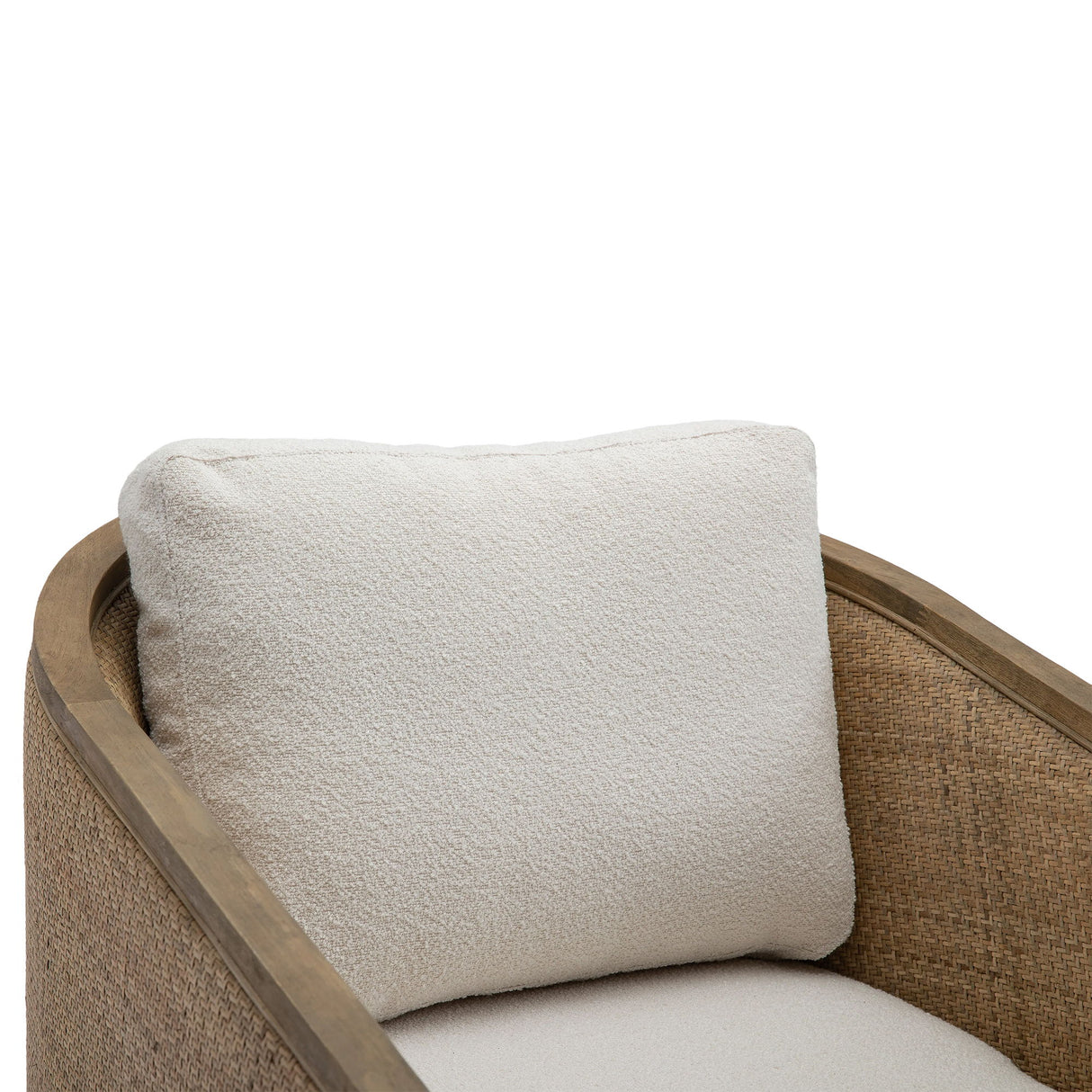 Barrel, Comfy Round Accent Sofa Chair With 360 Degree Swivel, Leisure Arm