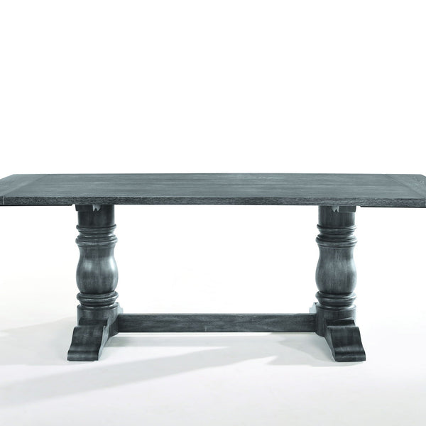 Leventis - Dining Table - Weathered Gray - Best Buy Furniture