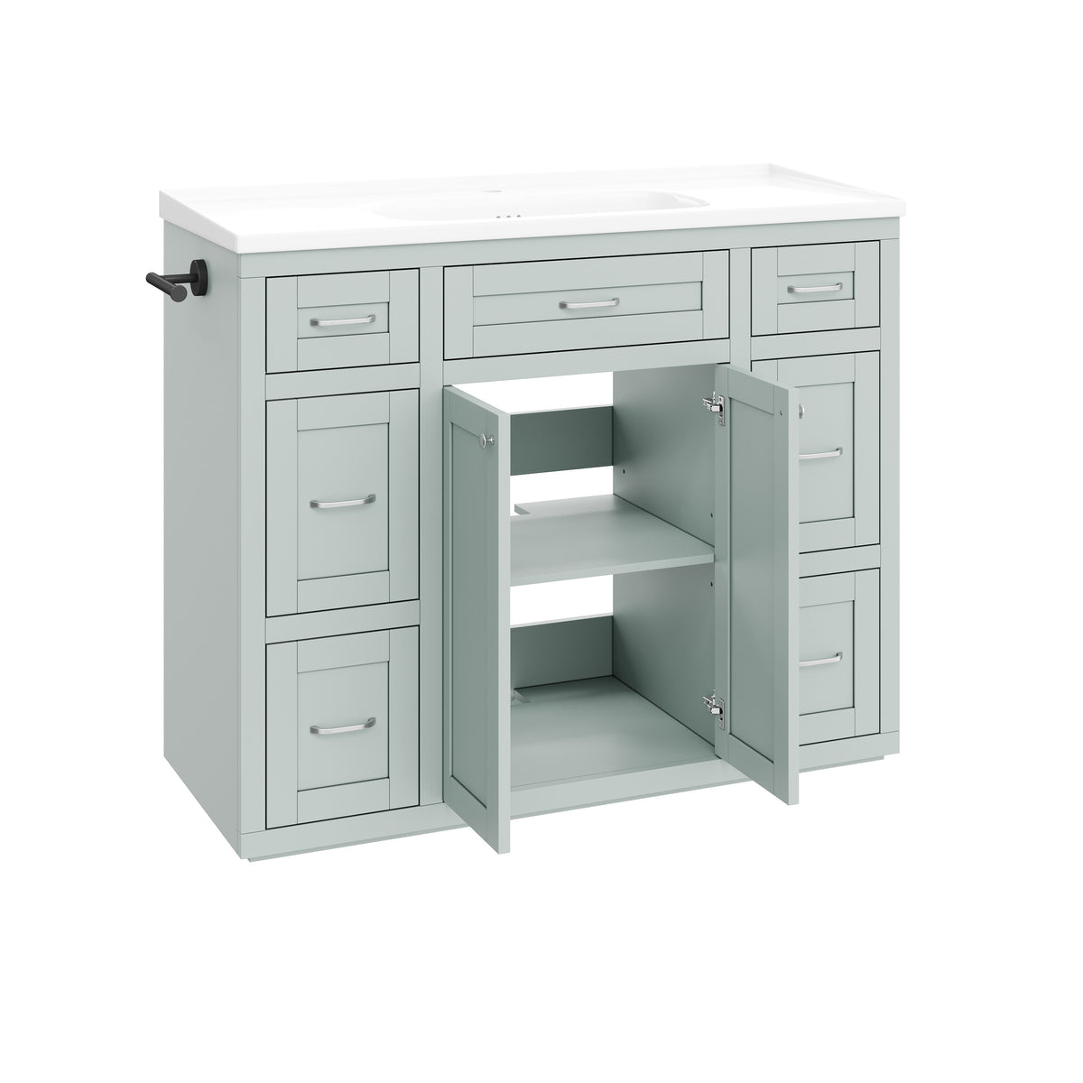 48" Mint Green Bathroom Vanity