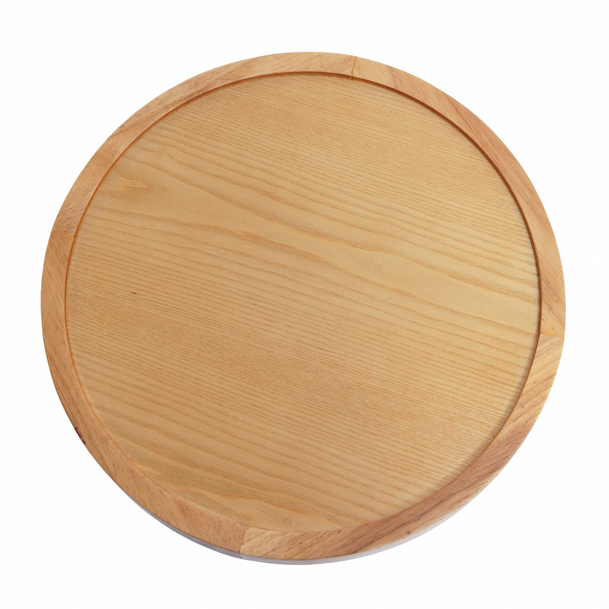 Round Solid Wood End Table