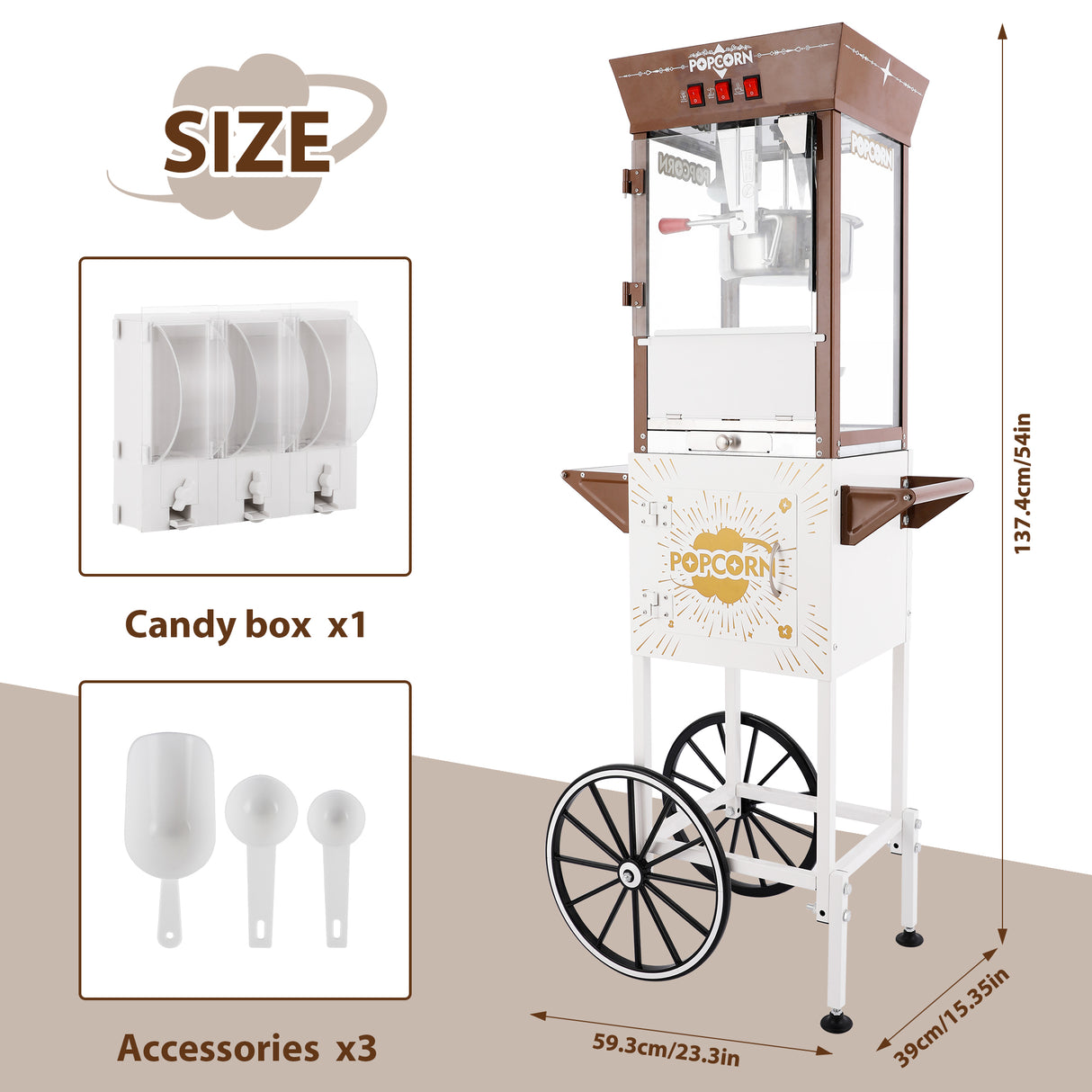 12oz Retro Popcorn Machine