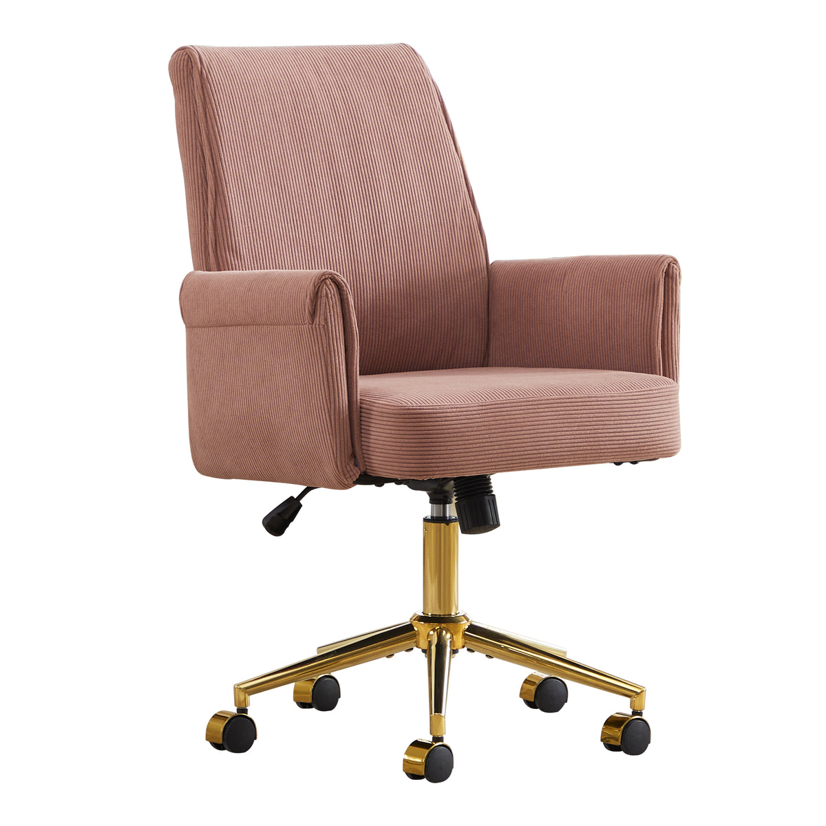 Mid-Back Liftable Office Chair in Light Pink