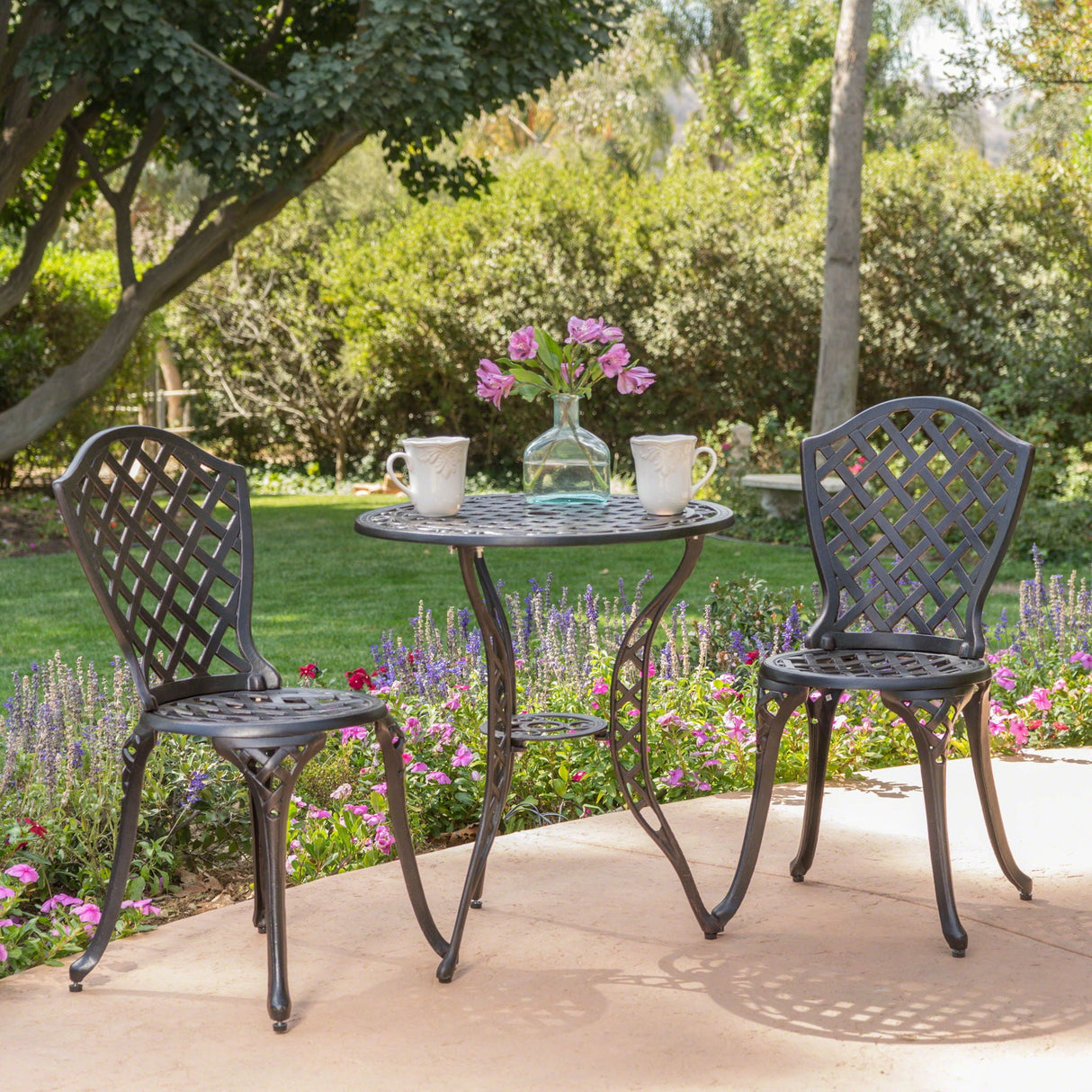 Bono Metal Bistro Set - Black - Best Buy Furniture