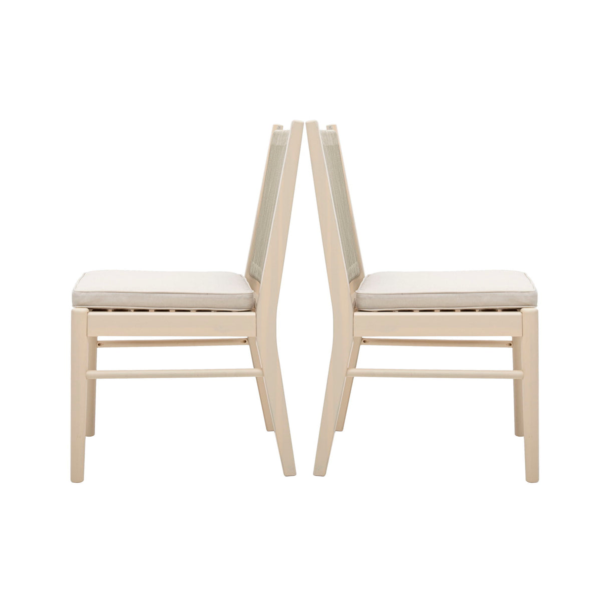 Cordoba - Dining Chair (Set of 2) Comfortable Armless Chairs - Beige