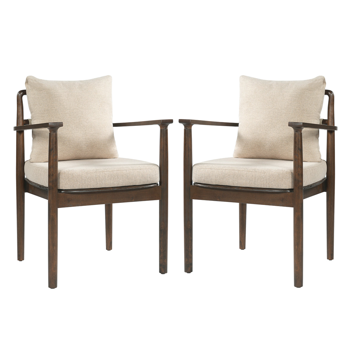 Mid-Century Modern Dining Chairs Set of 2