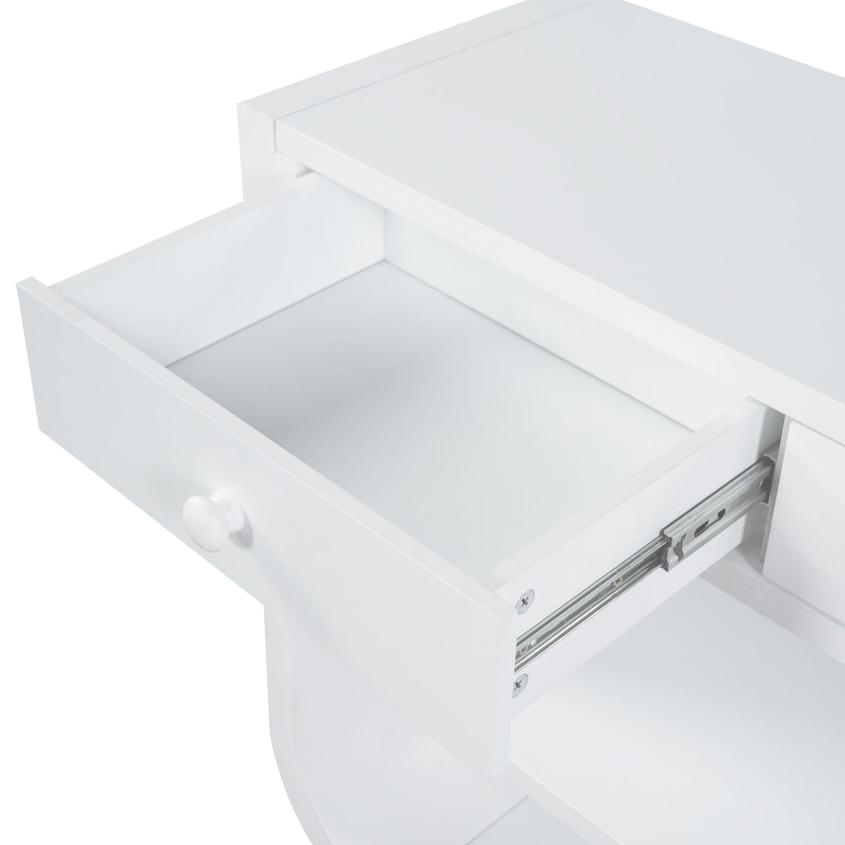 Console Table With 3 Soft Close Drawers & 2 Open Shelves