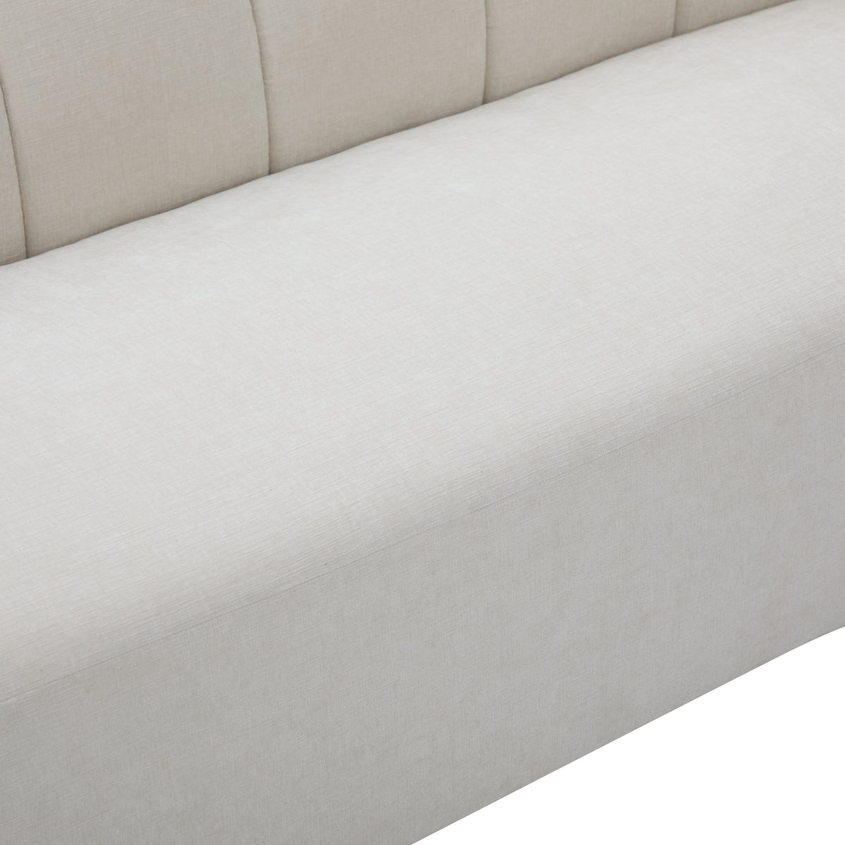 Mirelle 80 In. Modern Curved Chenille Sofa Couch