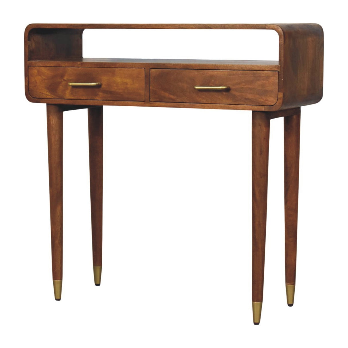 Solid Wood Valenza Curved Console Table