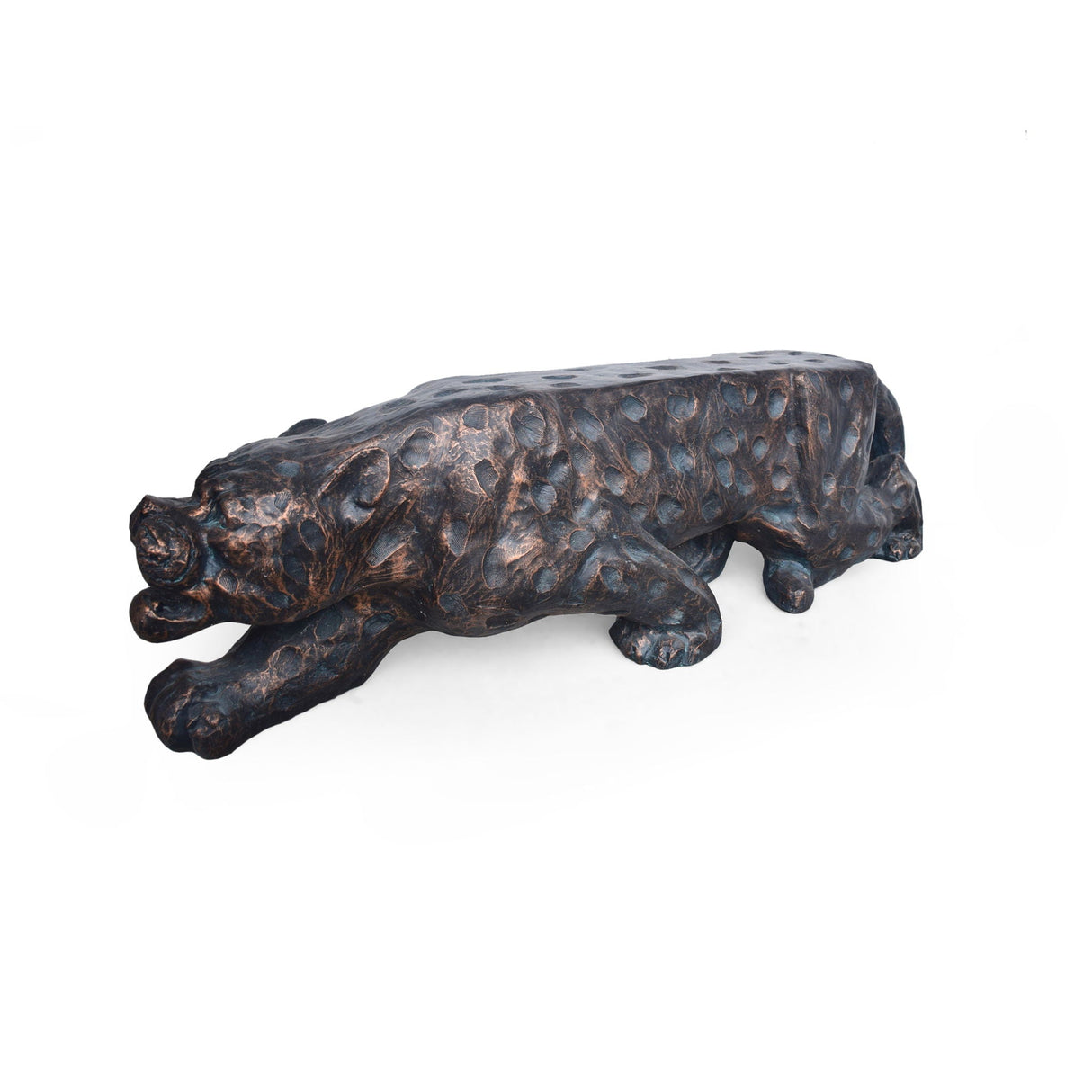 Leopard Lightweight Concrete Bench - Copper - Best Buy Furniture