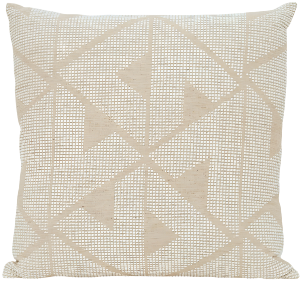 Sierra Pillow Cover in Natural, Schumacher Textiles