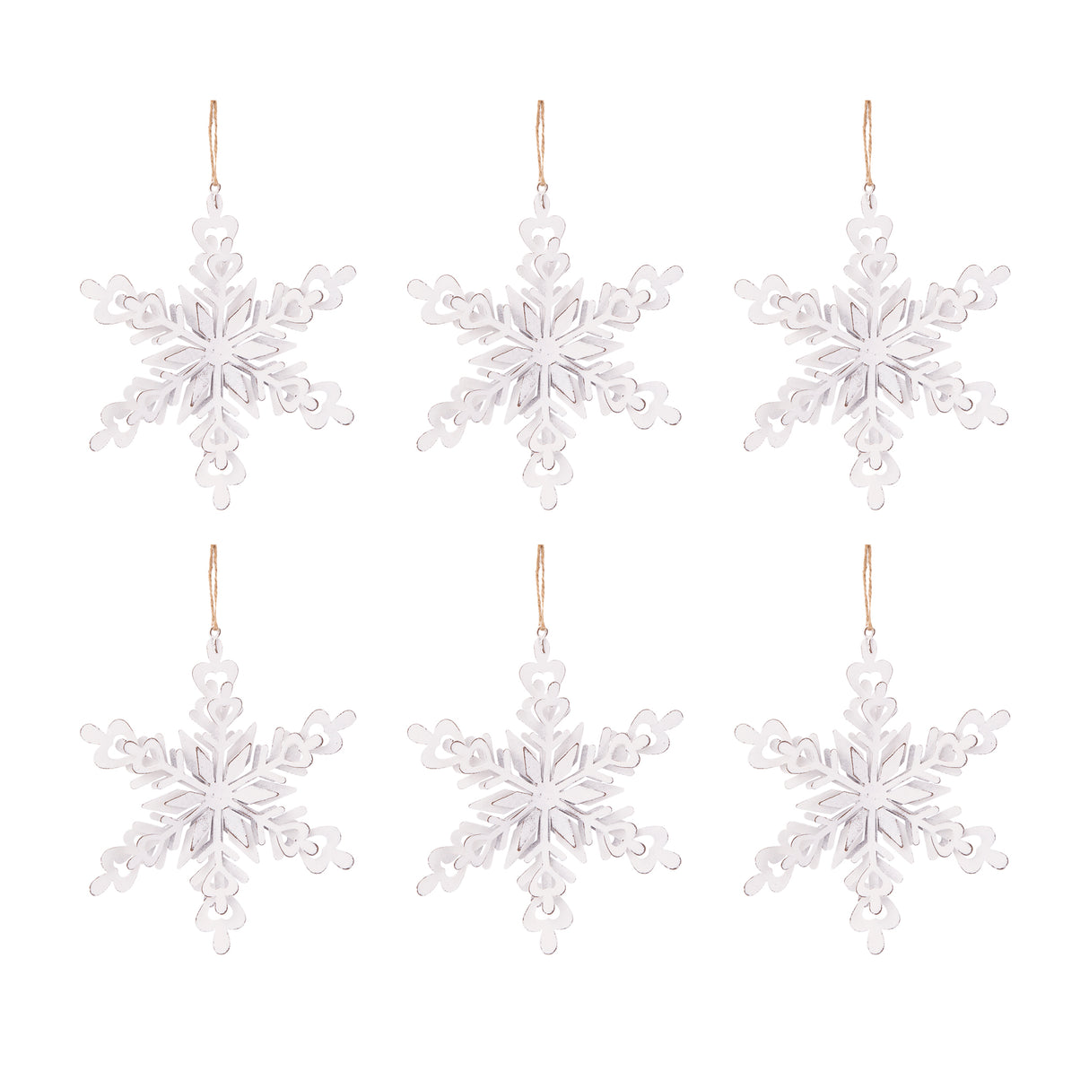 Iron Snowflake Hanger - Set of 6