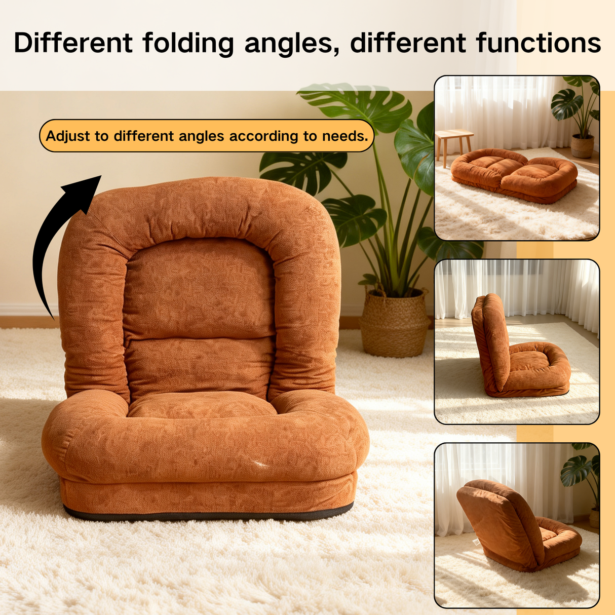 Egg Tart Lazy Sofa - Multi-Segment Folding