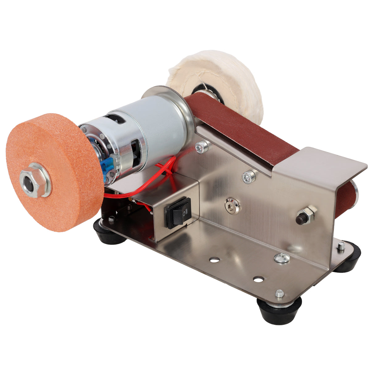 Mini Belt Sander, Electric Small Sander with 7 Adjustable Speeds