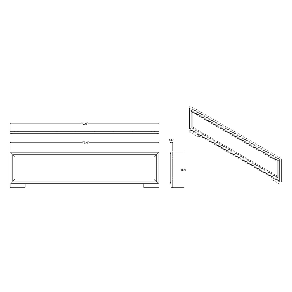 Adelaide - 5 Pieces With LED Set