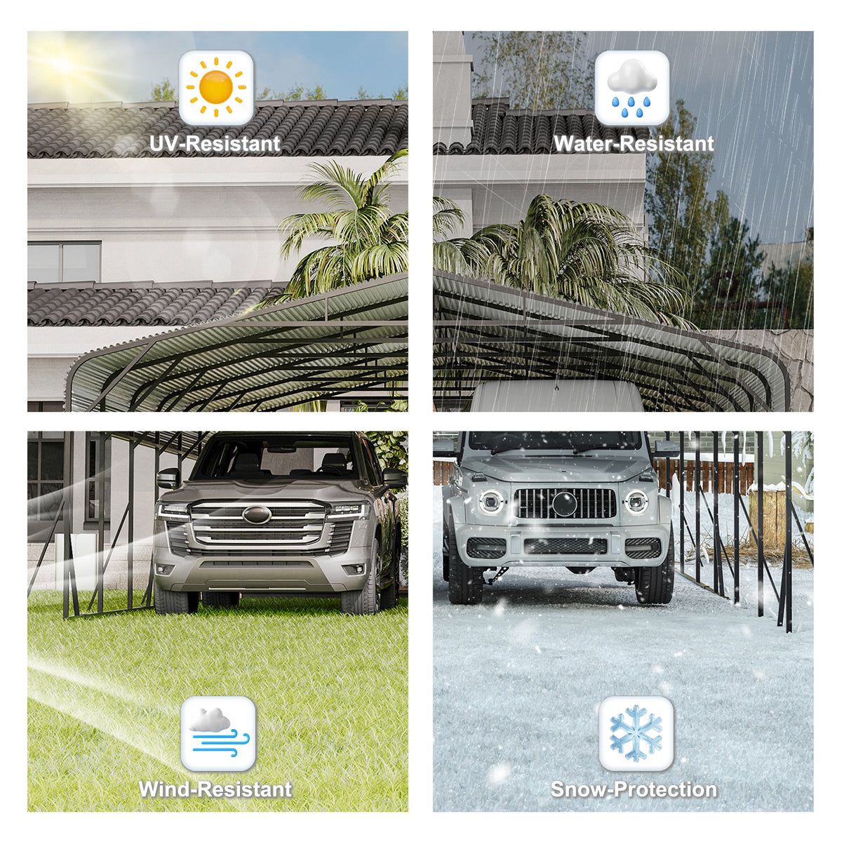 Heavy Duty Carport Canopy 20'X30'