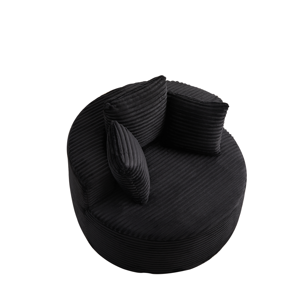 43-Inch Round Corduroy Single Sofa